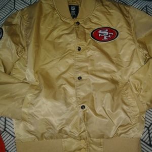 San Francisco gold bomber jacket
